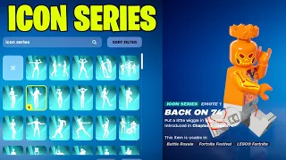 All Fortnite LEGO SUPPORTED Icon Series Dances & Emotes!