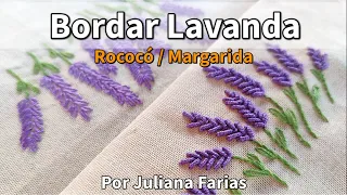 Bordar flores de Lavanda