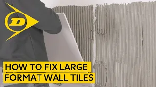 How to fix large format wall tiles