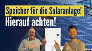 Photovoltaik Stromspeicher: Worauf beim Speicherkauf für die Photovoltaikanlage achten?