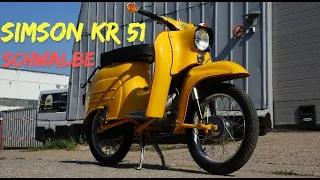 Simson KR 51 - завершили реставрацию мопеда из ГДР. Ретроцикл