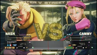 SFV Champion Edition 🔥 kiramelolight77 (NASH) Vs Baliox (CAMMY) 🔥 Online Match's 01-22-2023