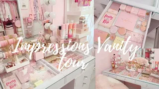 FULL IMPRESSIONS VANITY TOUR|MAKEUP COLLECTION 💫 #vanitytour #makeupcollection