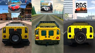 Ultimate Car Driving vs Car parking Multiplayer vs Real Driving School | Hummer Comparison