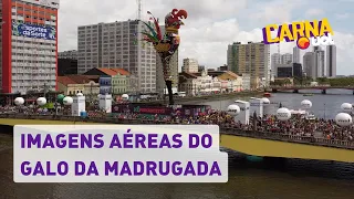 Galo da Madrugada: imagens aéreas mostram retorno do bloco gigante no Recife