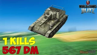 World of Tanks Blitz | SU-76 | 1 KILL | 567 Damage - Replay Gameplay 1080p 60 fps