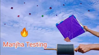 Manjha Testing | Best Manjha to cut others kite |