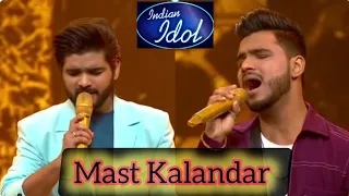 Salman Ali & Vaibhav Gupta| Mast Kalandar Song Indian Idol 14 Latest Performance #salmanali