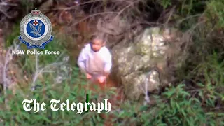 Moment missing toddler found alive after three days lost in Australian woods