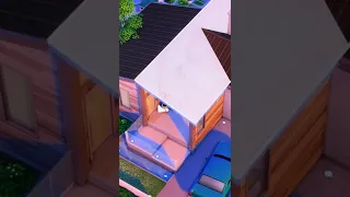 Create this INTERESTING ROOF effect in The Sims! #shorts