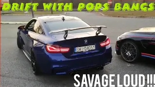 700BHP BMW M4 COMPETITION WITH LOUD AKRAPOVIC EXHAUST LEAVING IN STYLE - BIMMER POLAND MEET !!!