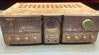 Restoration old broken Japanese TGL Amplifiers // Techniques for restoring antique audio amplifiers