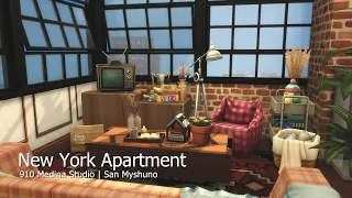 New York Apartment 🌆 | 910 Medina Studio | The Sims 4| Stop Motion Build | No CC