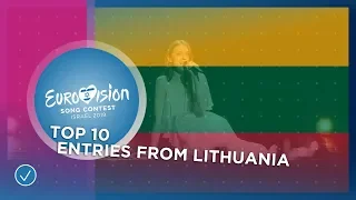 TOP 10: Entries from Lithuania 🇱🇹 - Eurovision Song Contest