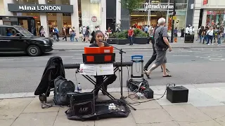beautiful voice two songs street performance  London 🇬🇧