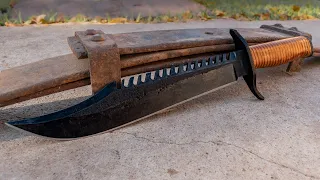 Making a strong knife from a Truck Leaf spring