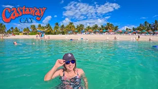 Disney Wish Cruise CASTAWAY CAY, Disney’s Private Island! Crystal Clear Beach, Tropical Drinks, BBQ!