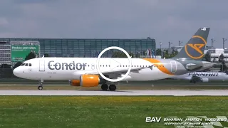 Airbus A320 - Condor D-ATCH - takeoff at Munich Airport