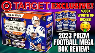 *WE ACTUALLY PULLED AN AUTO!🔥 2023 PRIZM FOOTBALL TARGET EXCLUSIVE MEGA BOX REVIEW!🏈