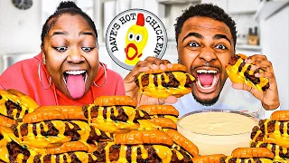 TRYING DAVE'S HOT CHICKEN! *MUKBANG* VIRAL HOT FRIED CHICKEN