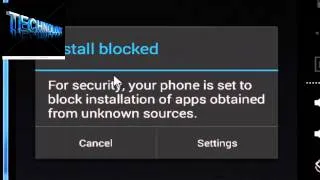 install blocked for security your phone is set to block installation of applications