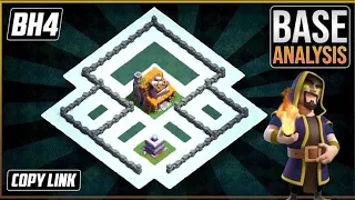 New Builder Hall 4 Base Link 2023 || Coc BH4 Trophy Base Layout - Clash Of Clans ||