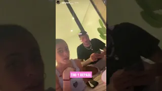 Tini y Rodrigo Depaul se divierten juntos