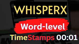 WhisperX - Word-level Timestamps with Whisper - Subtitles Transcription