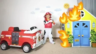 Paw Patrol Marshall Fire Truck Ride-On Toy Pretend Play to the Rescue!