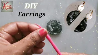 #Fashion DIY#air dry clay jewelry making Idea#Polymer clay Earrings#suitable for Western#Komali Arts