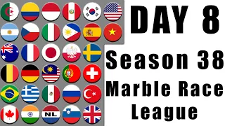 Marble Race League Season 38 Day 8 Marble Race in Algodoo / Marble Race King