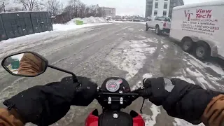 2022 HONDA NAVI IN SNOW STORM! FIRST RIDE!