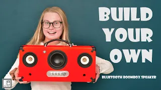 Build Your Own Bluetooth Speaker - Mini Boombox - DIY Speakers - DIY BLUETOOTH BUILD