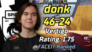 donk 46Kills POV VOICE COMMS (Vertigo) | March 30, 2024 | #cs2 #demo