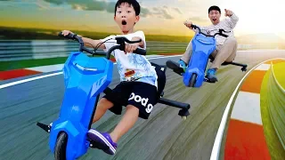 드리프트 바이크 타고싶어요! 예준이와 아빠의 전동 오토바이 장난감 슈퍼바이크 Drift Bike Power Wheel Super Car