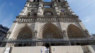 Macron visits Notre-Dame cathedral three years after devastating fire