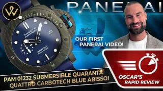 OSCAR'S RAPID REVIEW! Panerai PAM 01232 Submersible Quaranta Quattro - FULL EPISODE on my channel!