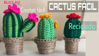 CACTUS EASY TO CROCHET | EASY IDEAS to CROCHET with little material | EliClau