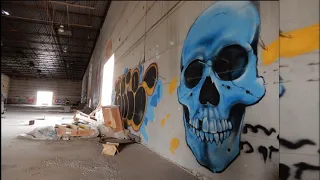 Corona California empty warehouse vandalized and abandoned