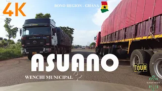 Asuano Drive Tour in the Wenchi Municipal Bono Region of Ghana 4K  #asuano #wenchi #ghana