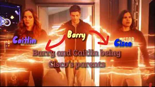 Barry and Caitlin being Cisco’s parents for 2 minutes and 40 seconds