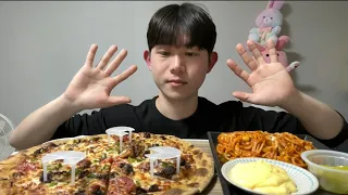 불고기피자L + 치즈오븐스파게티 (역시 피자는 불고긴가..)