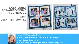 Easy Quilt Scrapbooking Technique with Creative Memories Products