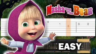 Masha and the Bear - EASY Guitar tutorial (TAB)