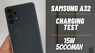 Samsung Galaxy A32 Battery Charging test 0% to 100% | 15W fast charger 5000 mAh
