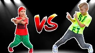 Батл с младшим братом.Кто КРУЧЕ???FORTNITE DANCE CHALLENGE IN REAL LIFE!!