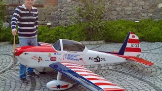 DHC Super Chipmunk 1/2,3 scale RC Model, Building and Flight, Engine: ZDZ180 With Starter