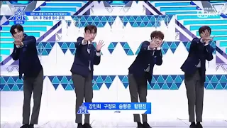 [프로듀스X101/스타쉽즈] 구정모 강민희 송형준 함원진 스타쉽즈 등장 컷