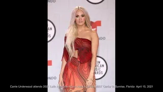 Carrie Underwood attends 2021 Latin American Music Awards at the BB&T Center in Sunrise, Florida