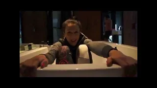 Joanna Jedrzejczyk in the bathtub (UFC strawweight champion)